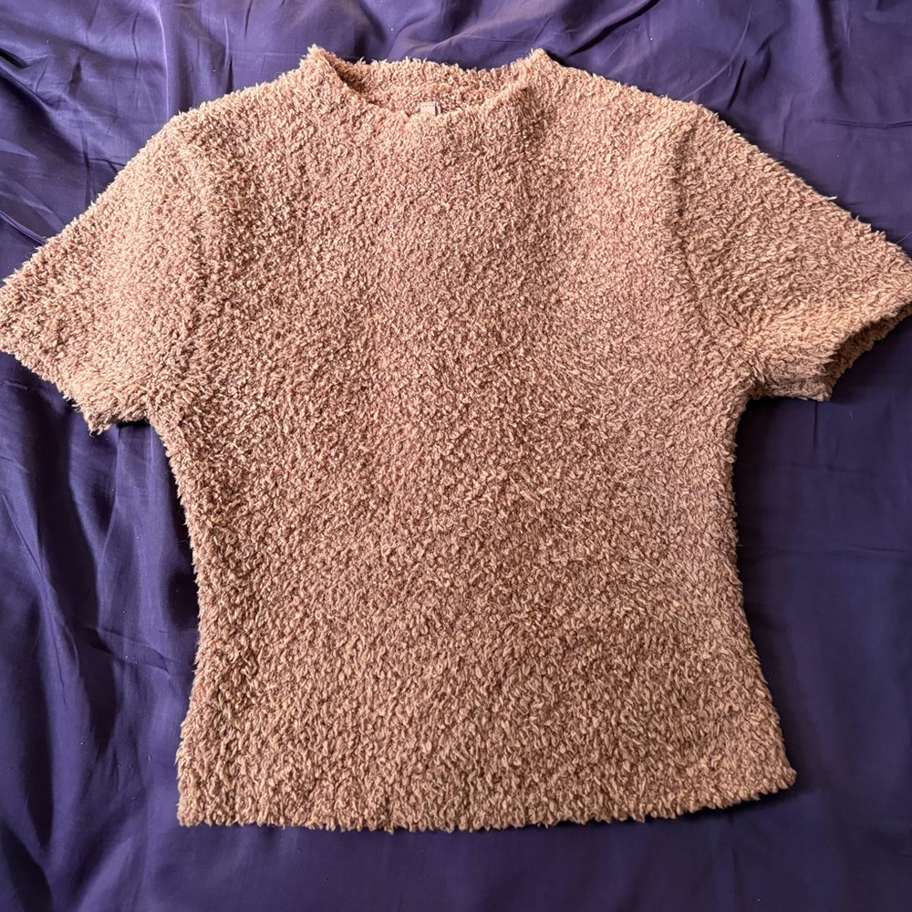Skims tan sherpa top